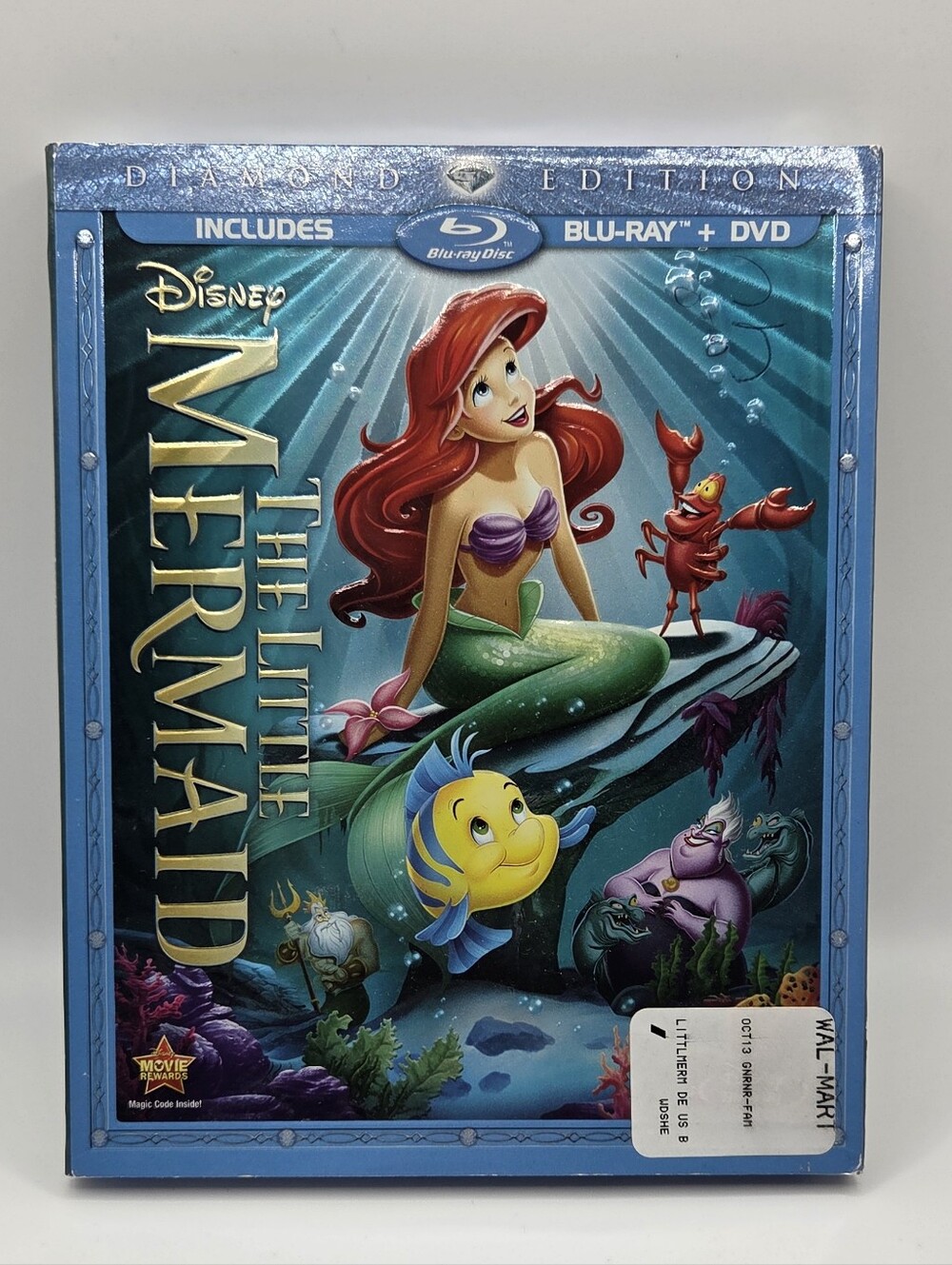 Disney The Little Mermaid Blu-ray DVD Diamond Edition New Sealed